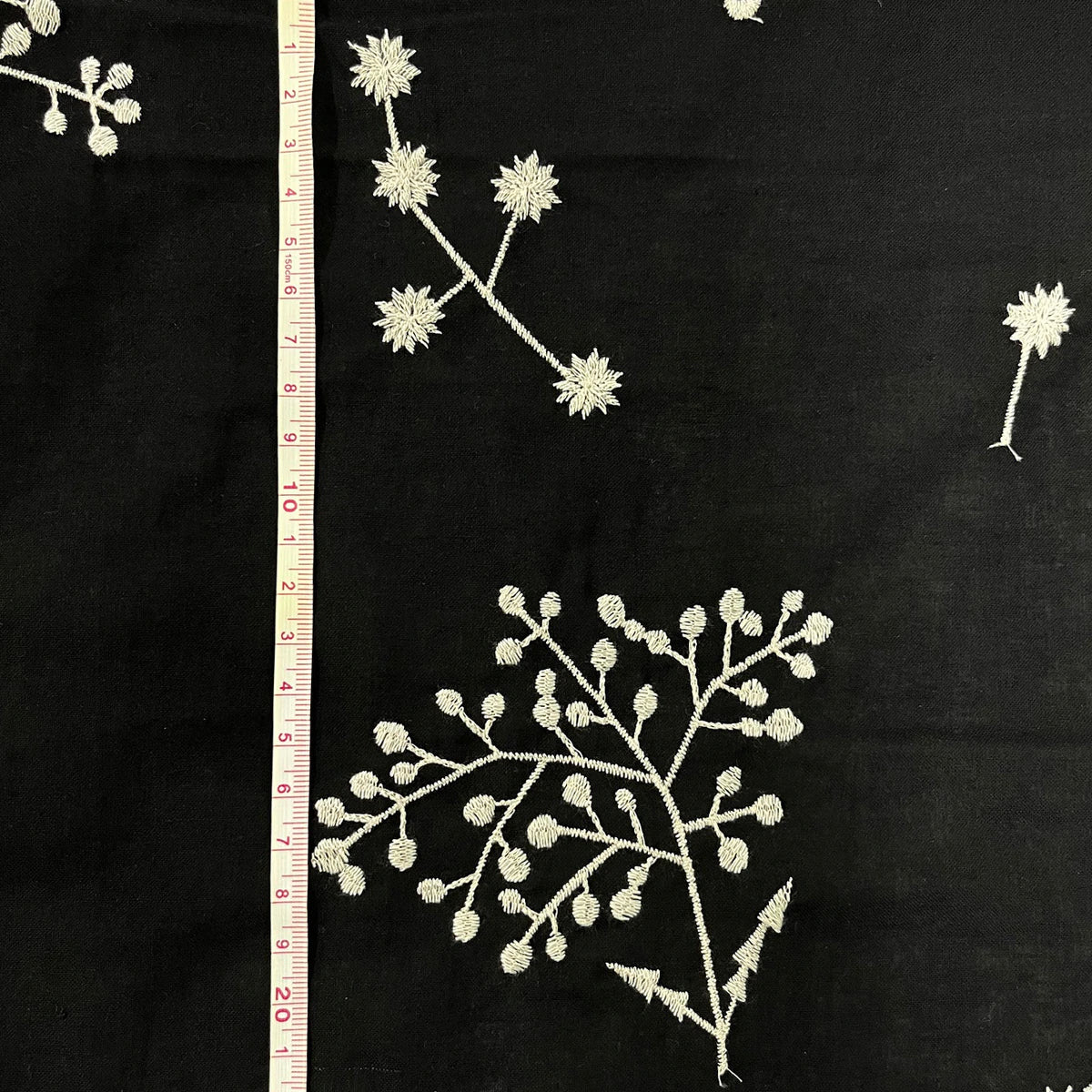Echino “botanical” Embroidery - Linen / Cotton Fabric
