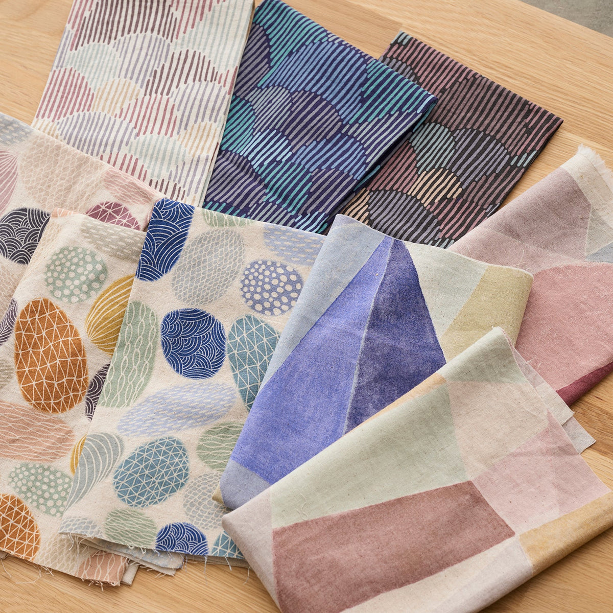 Pathway by Bookhou - Shapes - 2C - Cotton Linen Fabric
