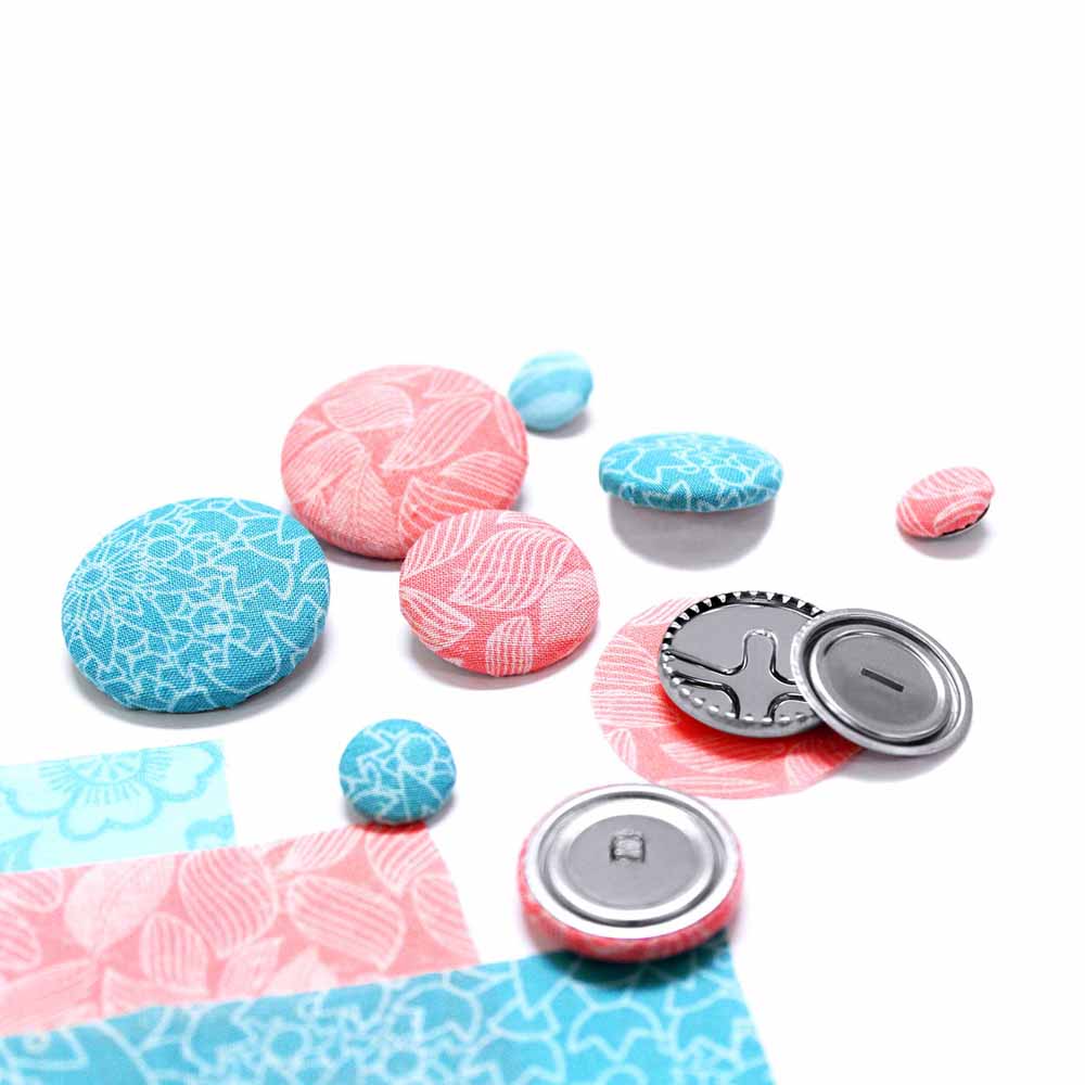 UNIQUE SEWING Buttons to Cover Refill - size 24 - 15mm (5⁄8″) - 6 sets