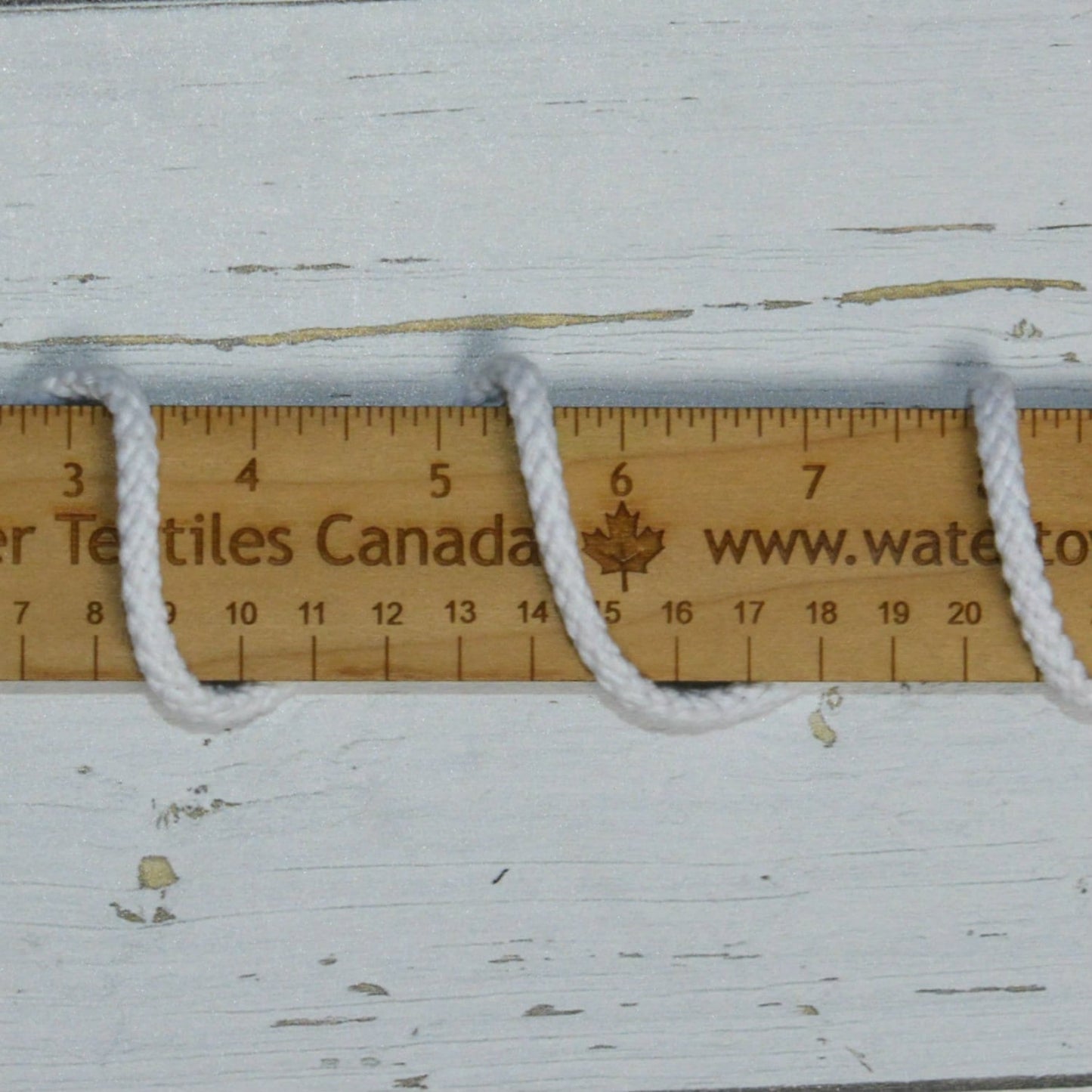 Drawcord, 3/8″ Cotton - White
