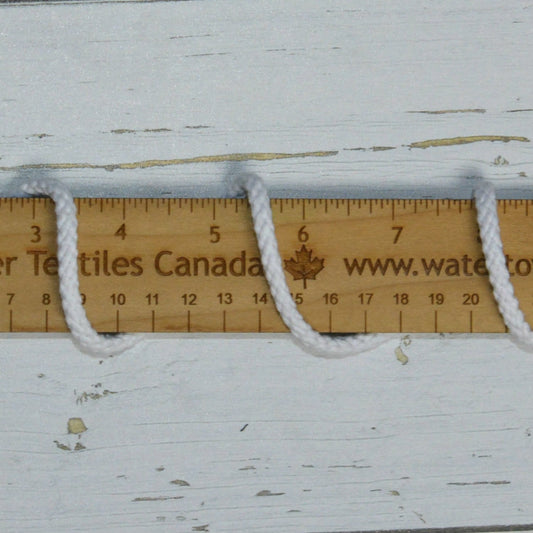 Drawcord, 3/8″ Cotton - White