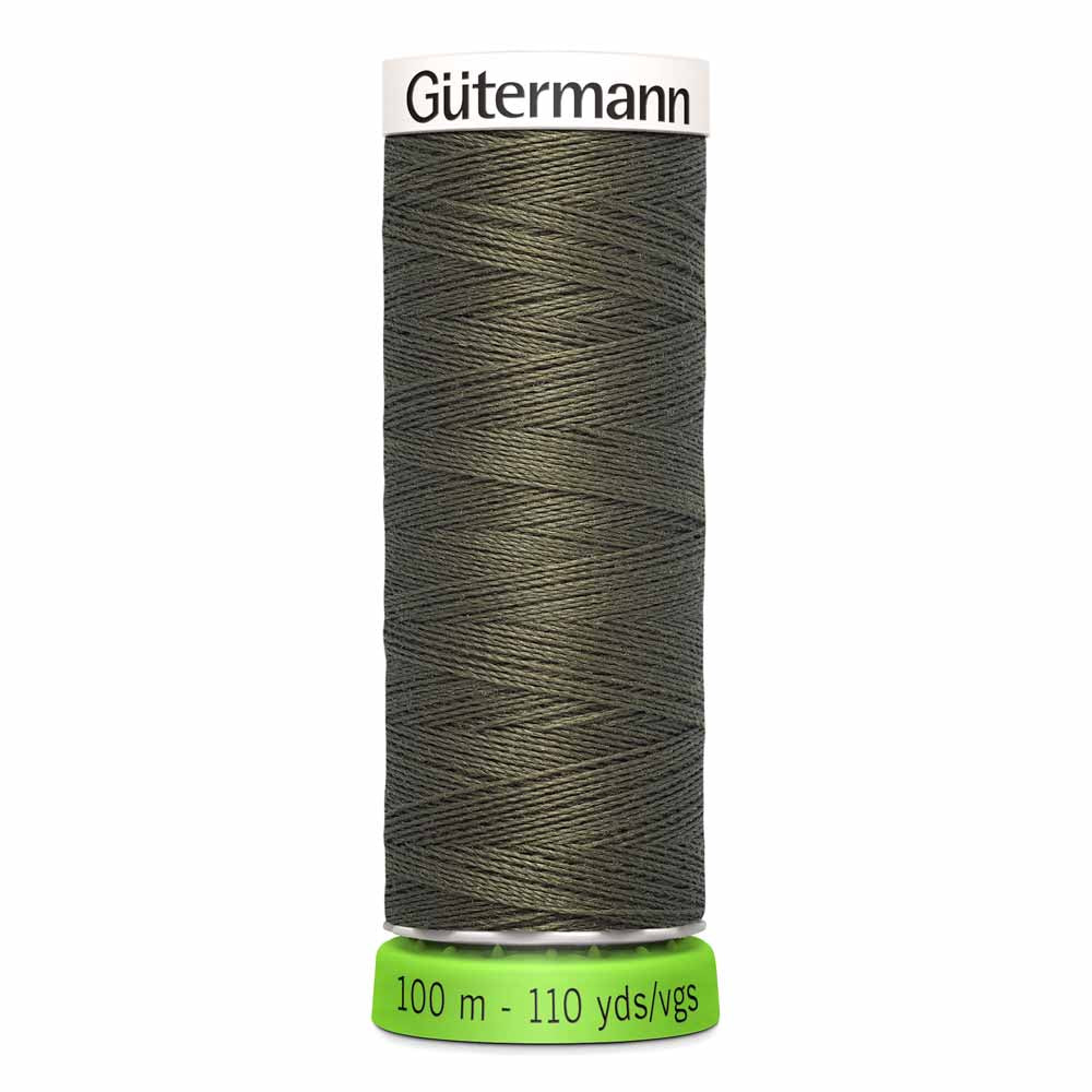 Gütermann rPet (100% Recycled) Sew-All Thread 100m - Col. 676 - Military Green
