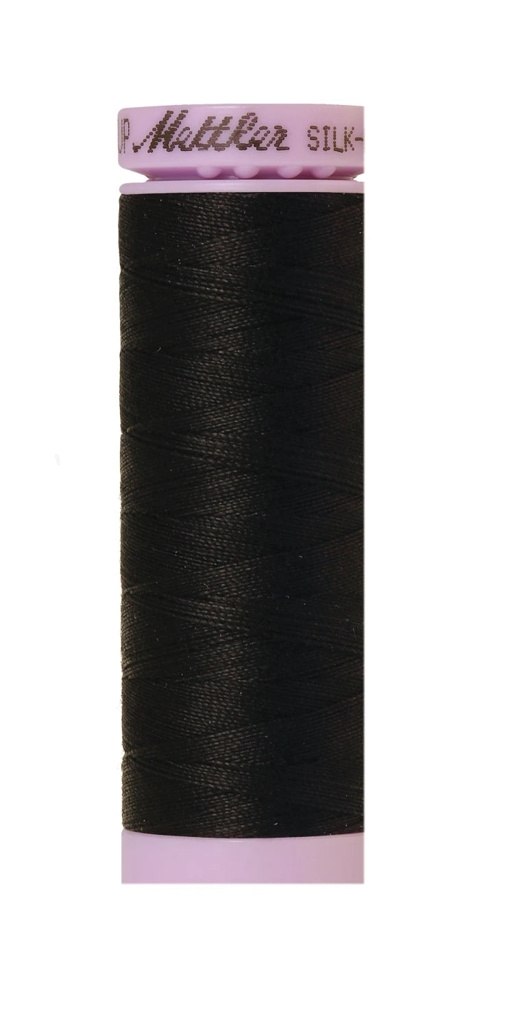 Mettler - Silk Finish Cotton Thread - 150 Meters - Black