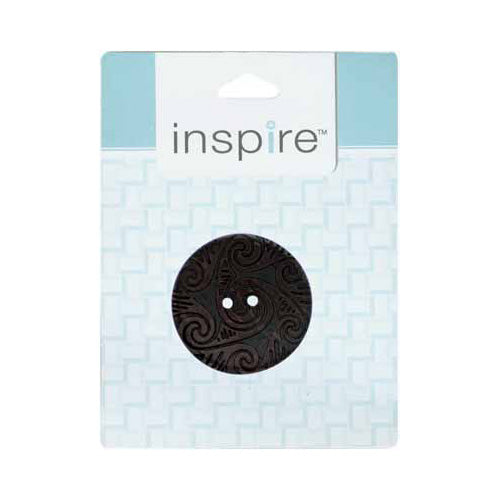 Button - 2-Hole - Brown - 41 mm (1.6″) – 1 Count