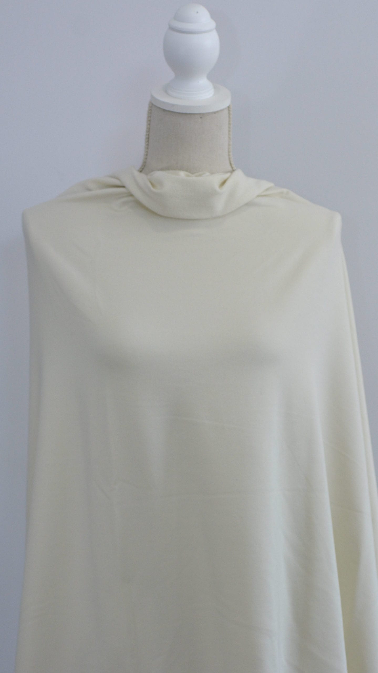 Bamboo Cotton French Terry - Vanilla - Natural/Cream