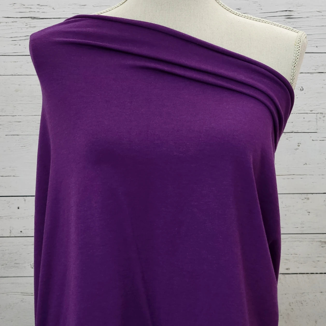 Bamboo Cotton Jersey - Boysenberry