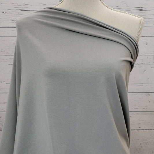 Bamboo Cotton Jersey - Grey Flint