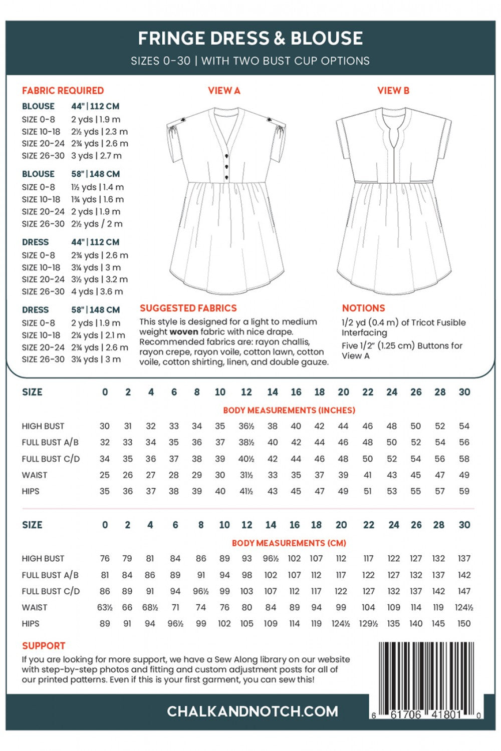 Fringe Pattern - By Chalk and Notch