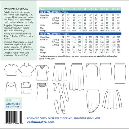Grafton Dress - By Cashmerette - sizes 12 - 32