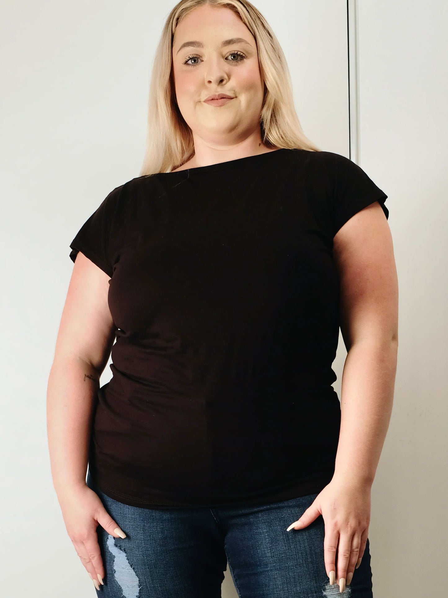 16" Remnant - Ecovero Viscose Spandex Jersey - Black