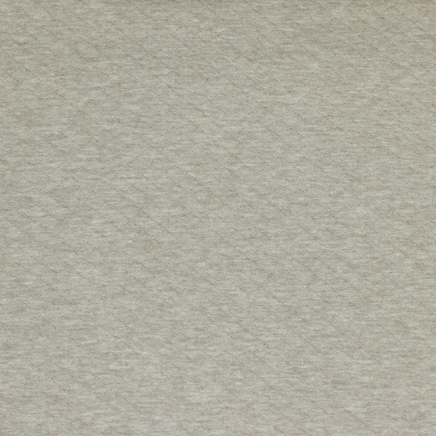 Quilted Cotton Sweater Knit - Taupe Melange