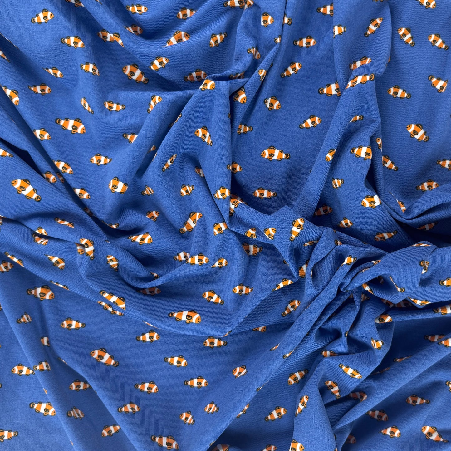 Cotton Jersey Knit - Clown Fish
