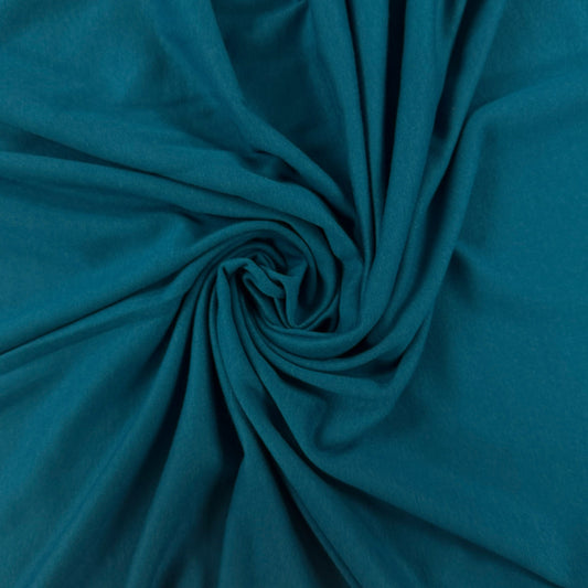 Bamboo Cotton 1x1 Rib Knit - Moroccan Blue