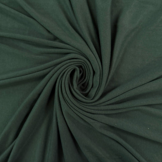 Bamboo Cotton 1x1 Rib Knit - Pine