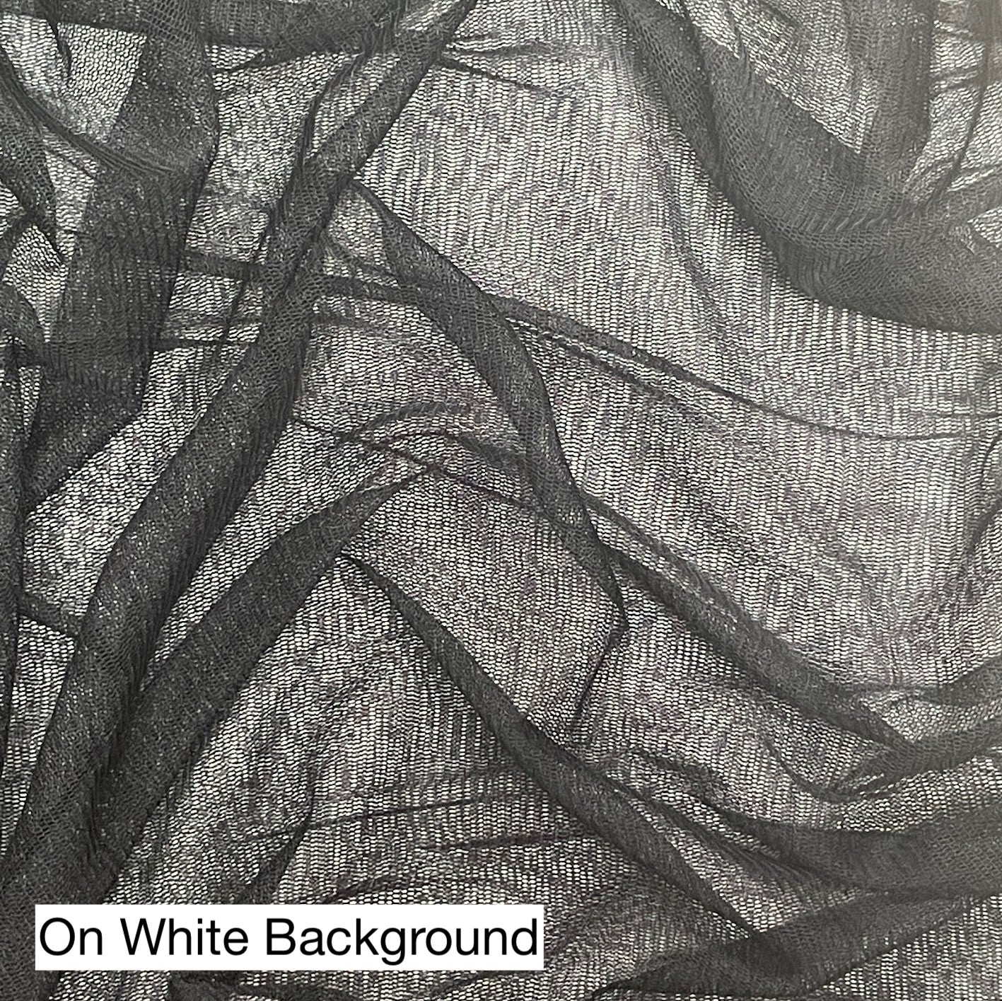 100% Silk Tulle Tricot Knit - Black