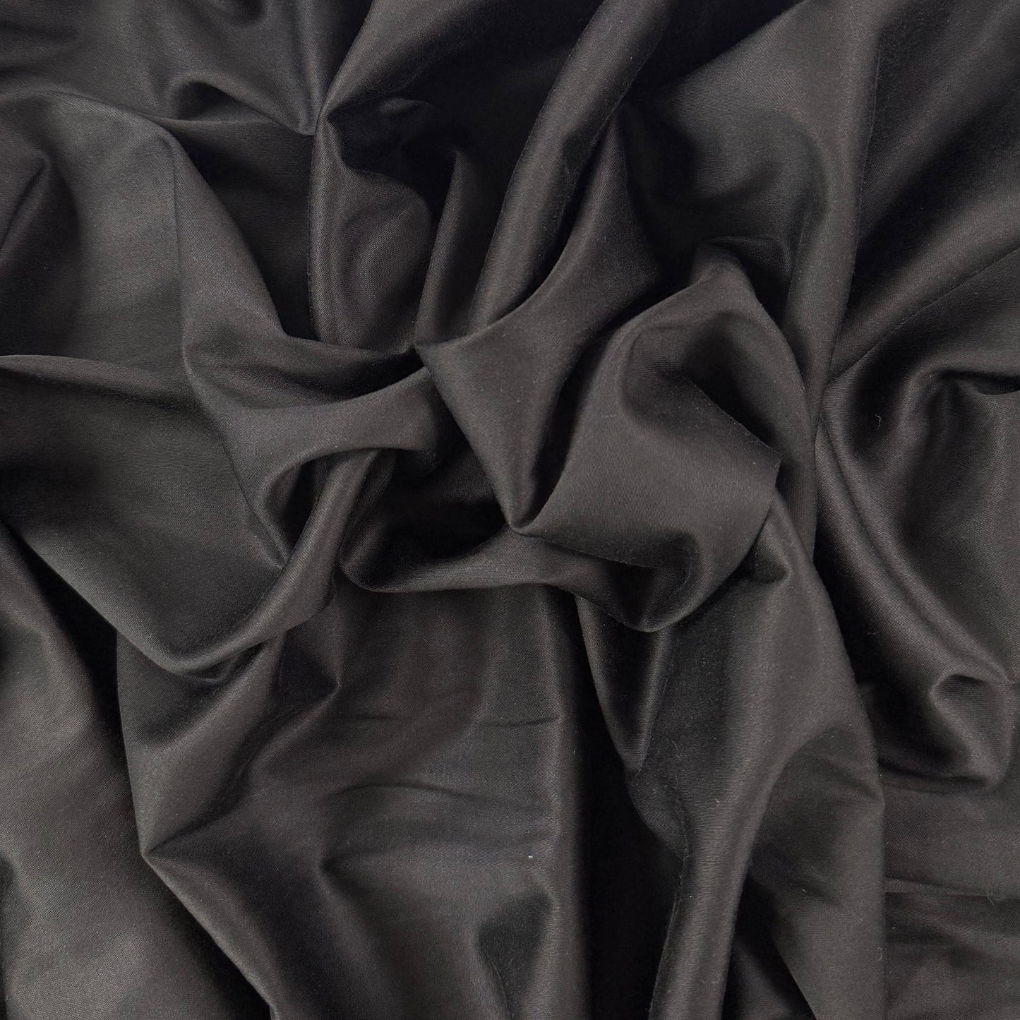 Lyocell Stretch Sateen - Black