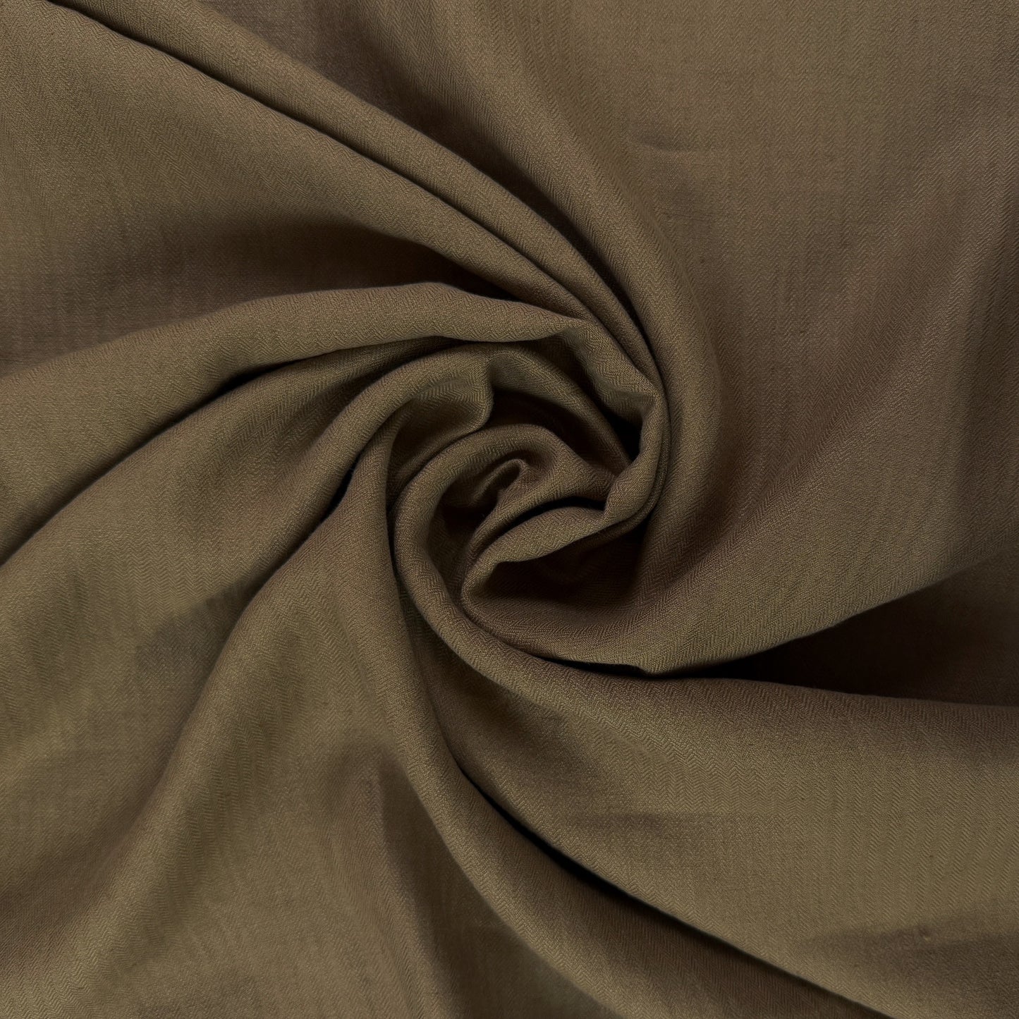 Yarn Dyed Cotton Herringbone Twill - Dark Khaki - Film Studio Deadstock
