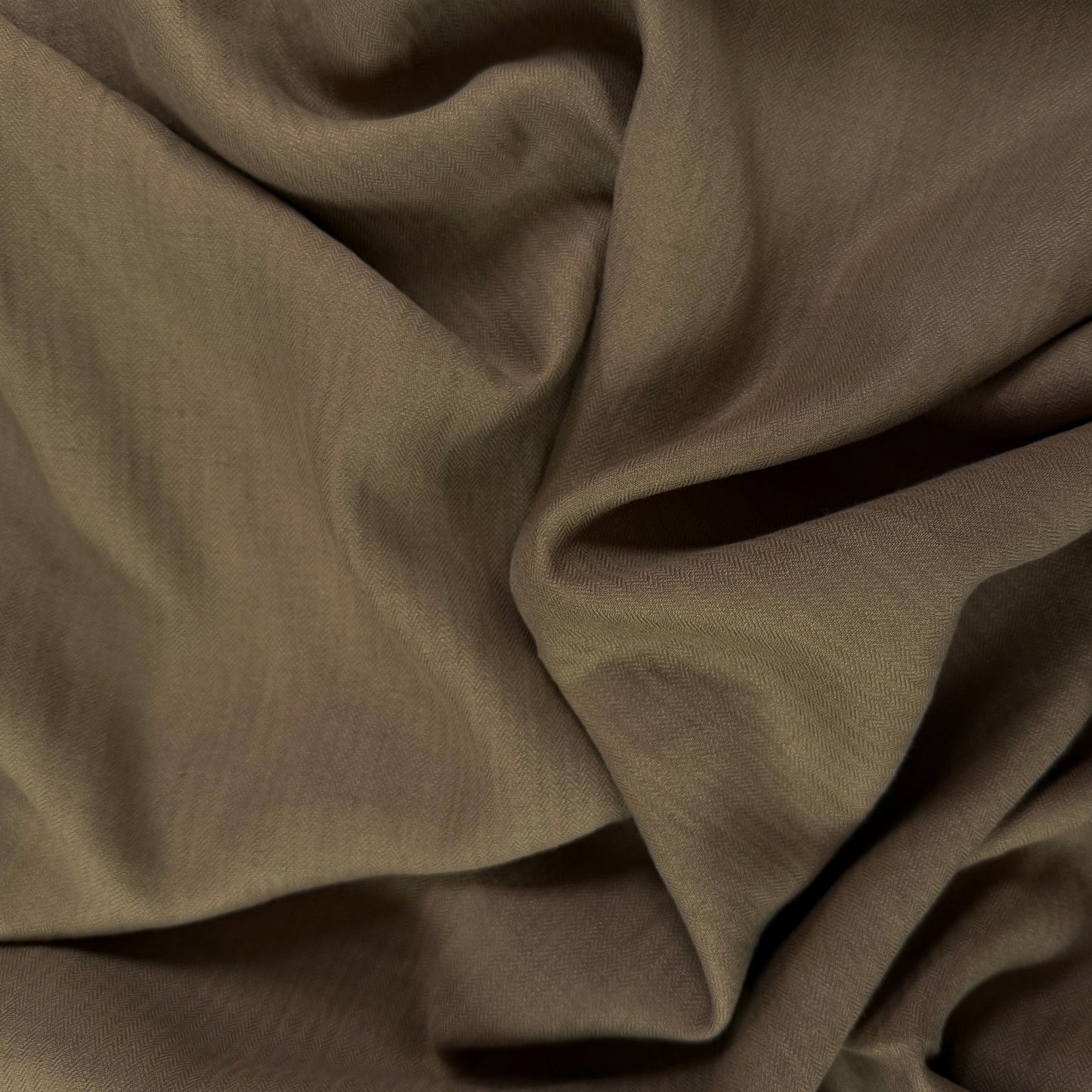 Yarn Dyed Cotton Herringbone Twill - Dark Khaki - Film Studio Deadstock
