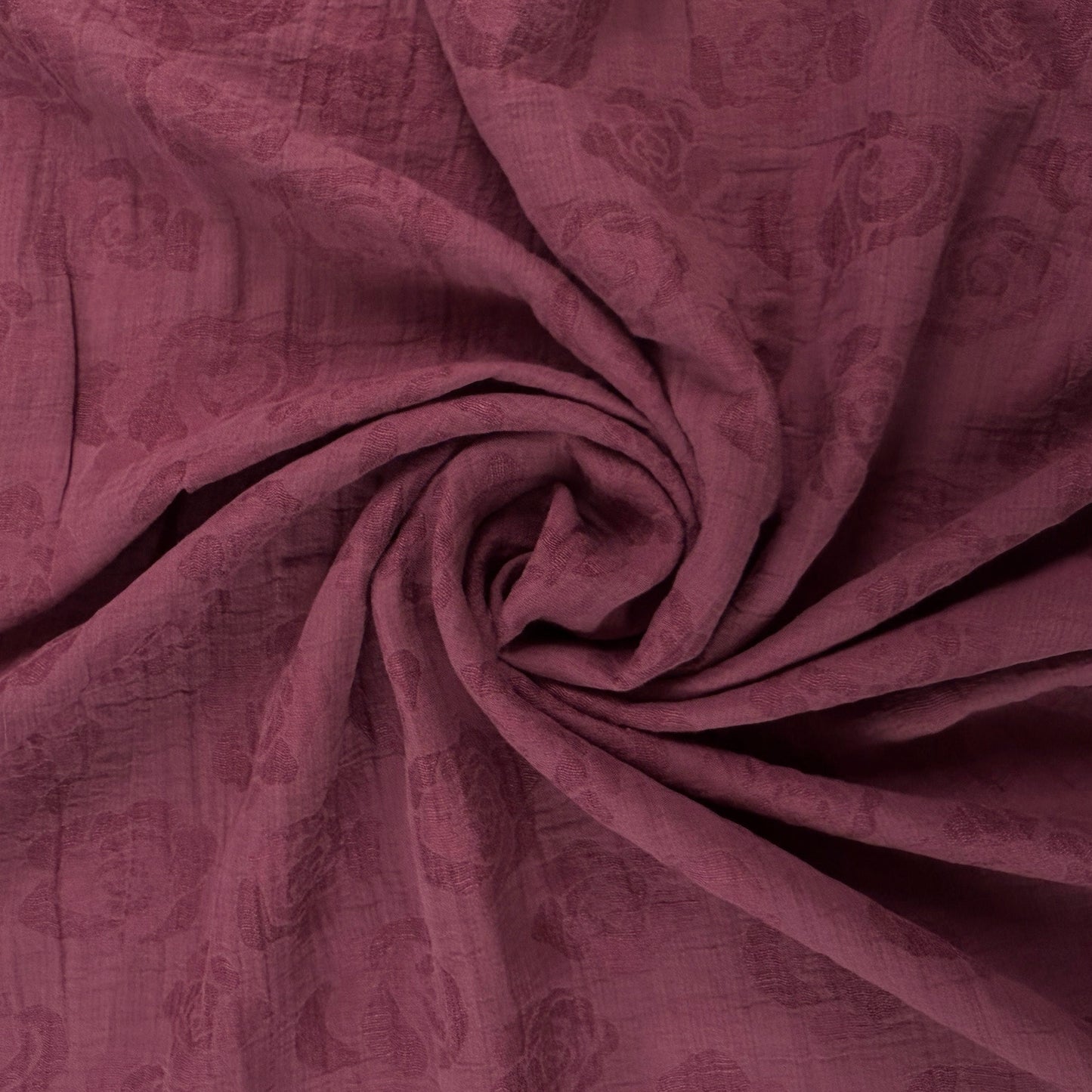 Linen Cotton Jacquard - Dark Pink