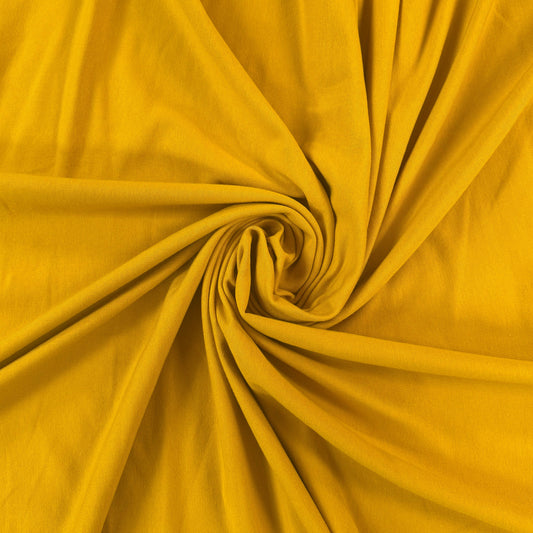 Bamboo Cotton French Terry - Mustard