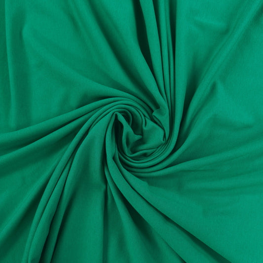 Bamboo Cotton French Terry - Holly Green