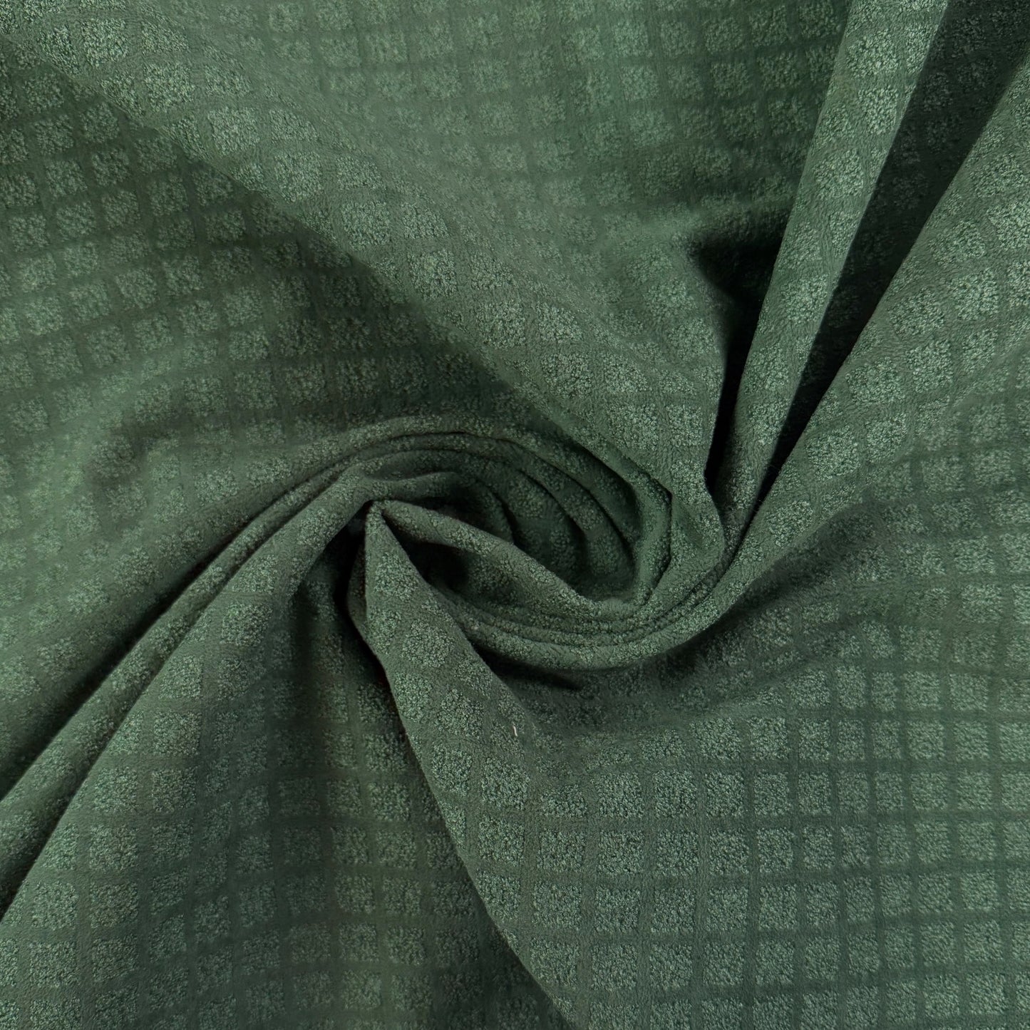 Polyester Velvet Upholstery Fabric  - Green - Film Studio Deadstock