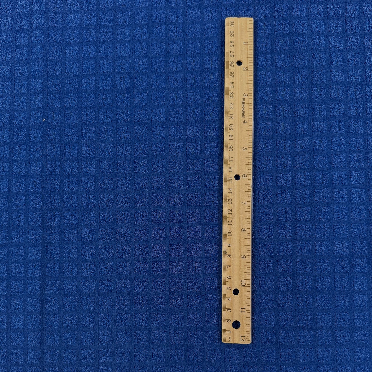 Polyester Velvet Upholstery Fabric - Blue - Film Studio Deadstock