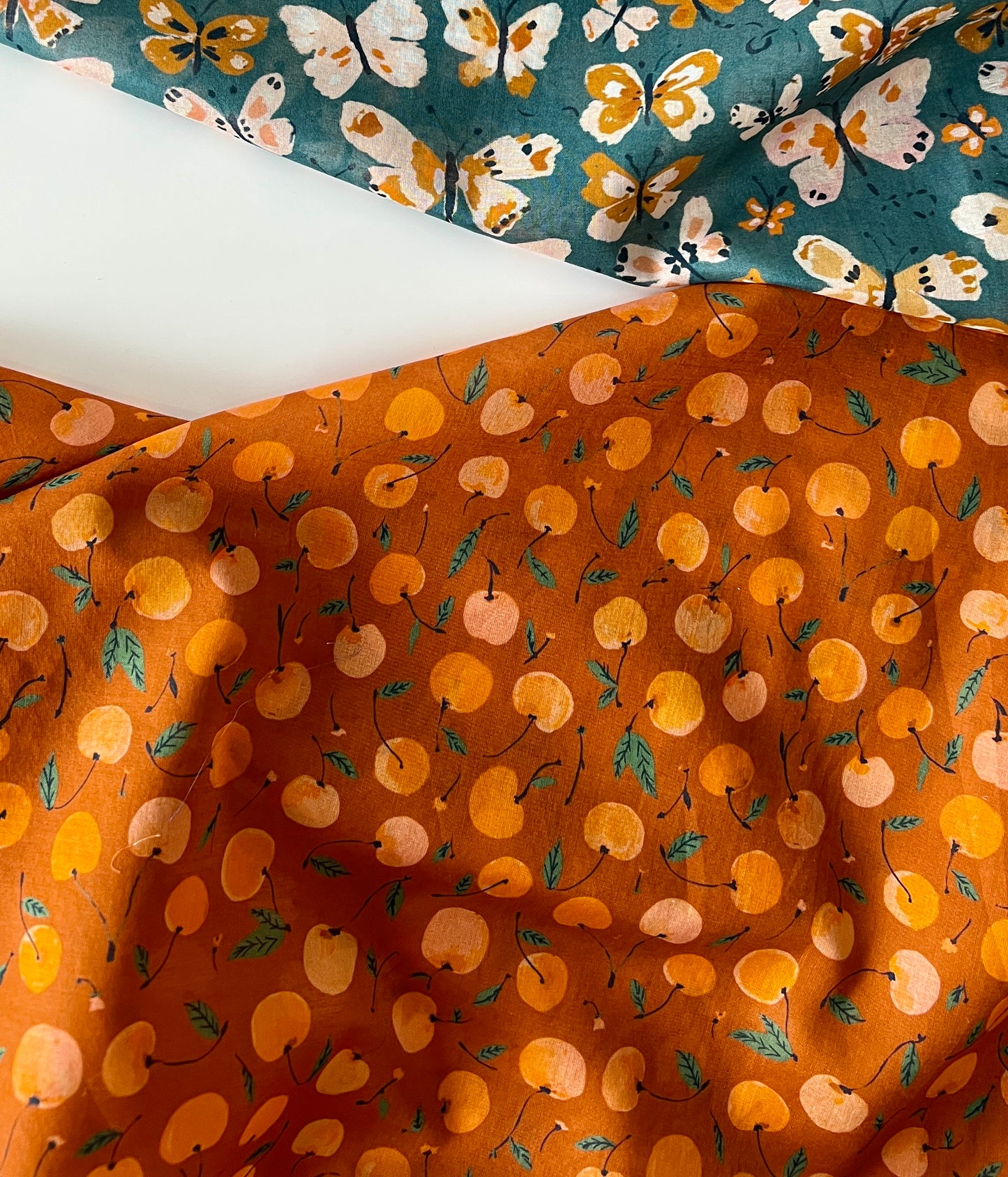 15" Remnant - Royal Ann - Sunday - Organic Cotton Batiste