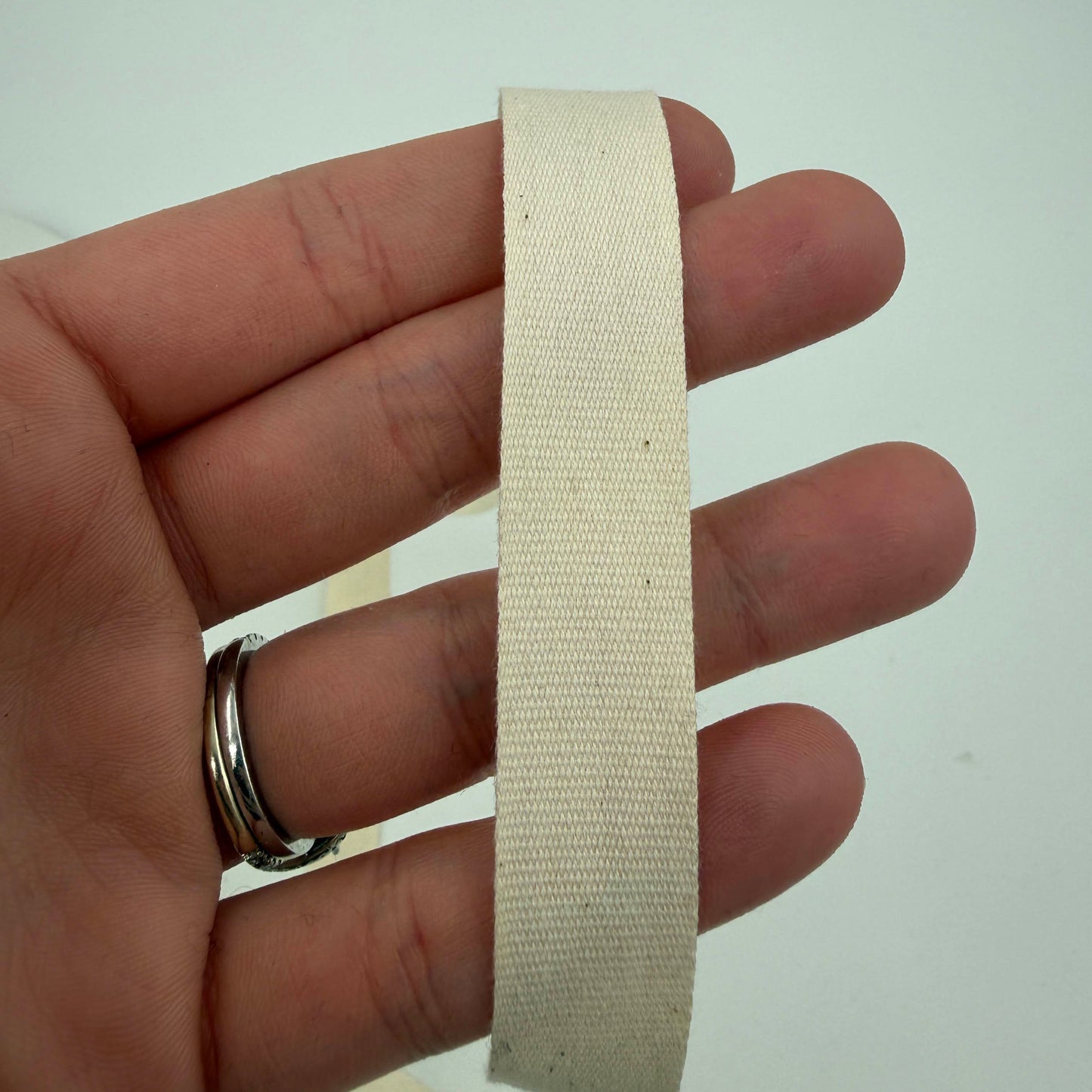 15mm (5/8") 100% Cotton Star Tape - Natural