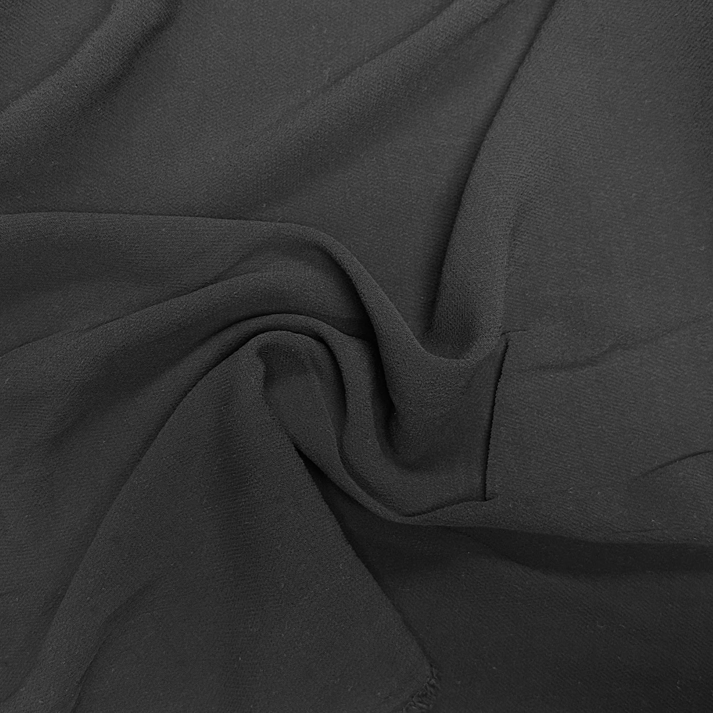 32" Remnant - Black Rayon Crepe - Deadstock