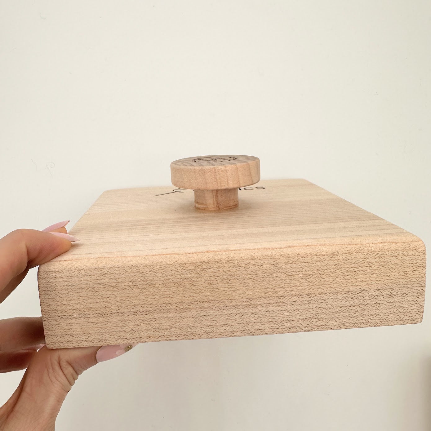 Solid Maple Tailor's Clapper - 6 x 6 Block - 1.5" thick - Handmade in Canada