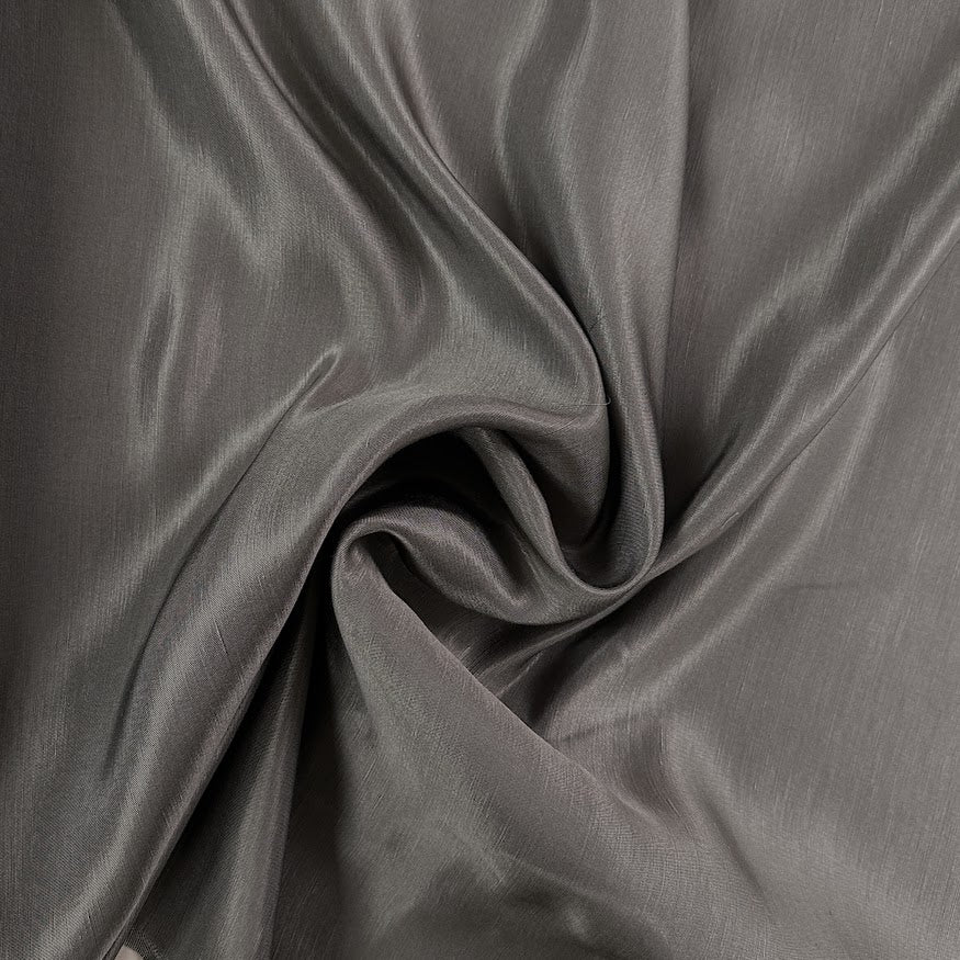 17" Remnant - Silk & Linen Woven - Khaki