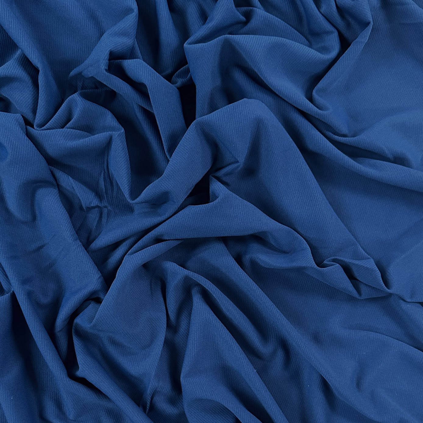 38" Remnant - Lightweight Athletic Knit - Wicking - Blue - Deadstock - UPF40+