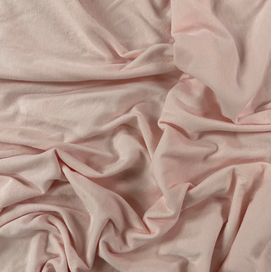 22" Remnant - Organic Cotton Jersey Knit - Light Pink - Local Deadstock