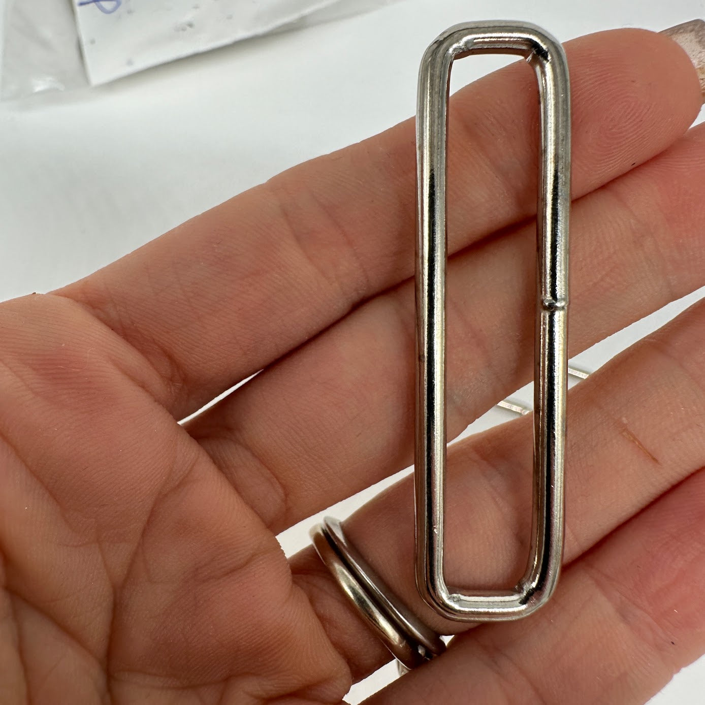50mm (2") Metal Rectangle Rings - per pair of two