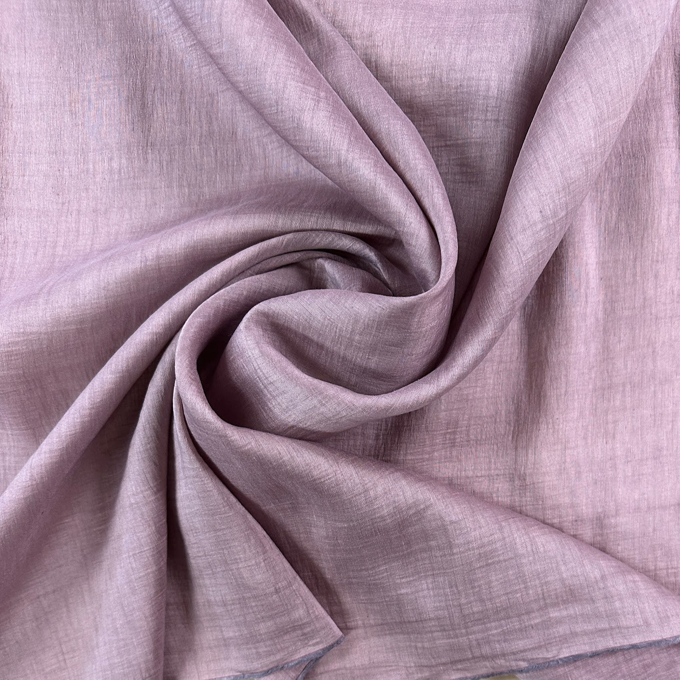 13" Remnant - Soft Purple Crinkle/Textured Rayon Woven Deadstock