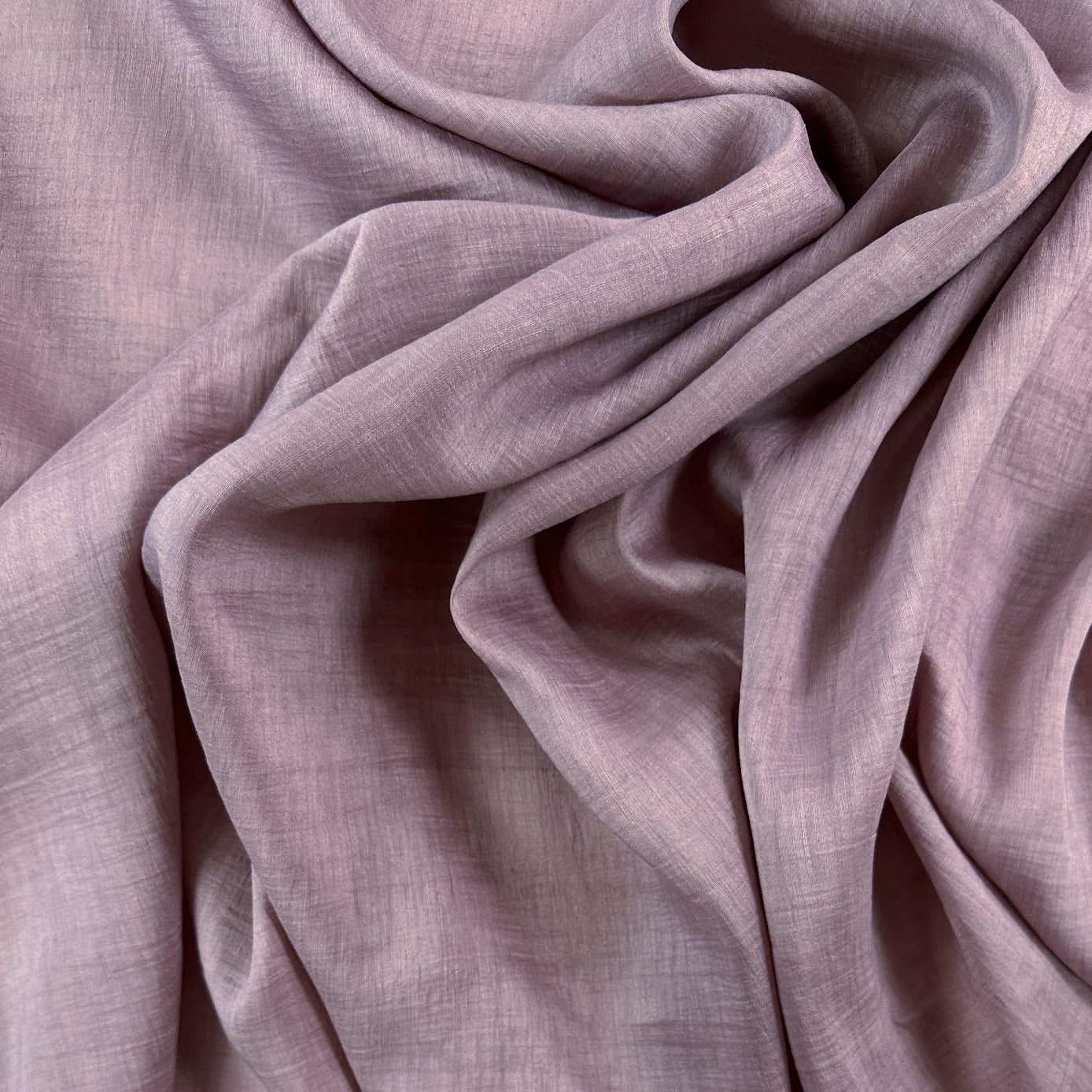 13" Remnant - Soft Purple Crinkle/Textured Rayon Woven Deadstock