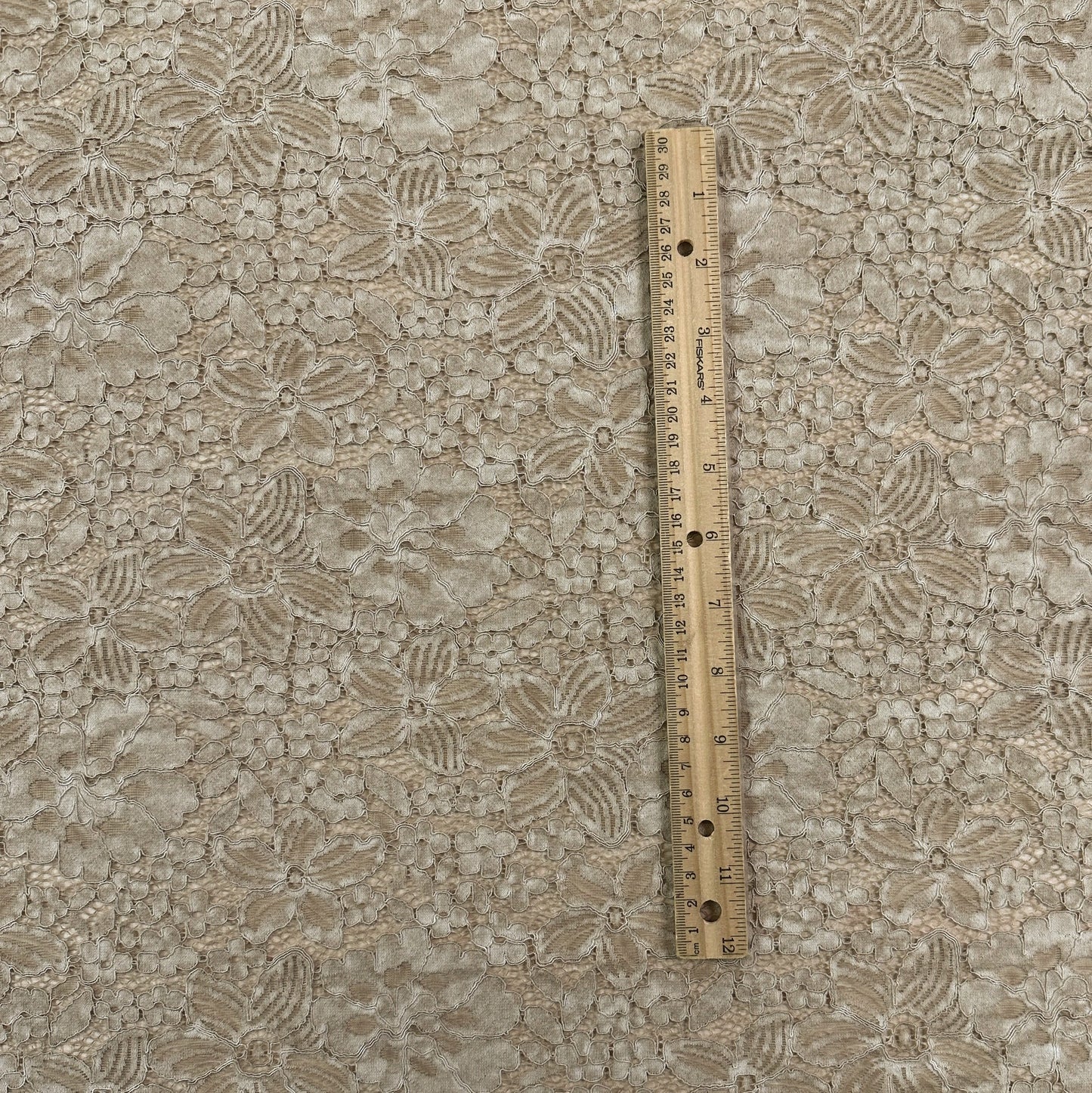 Vintage Dream Floral Lace - Nylon/Cotton/Rayon - Gold Taupe