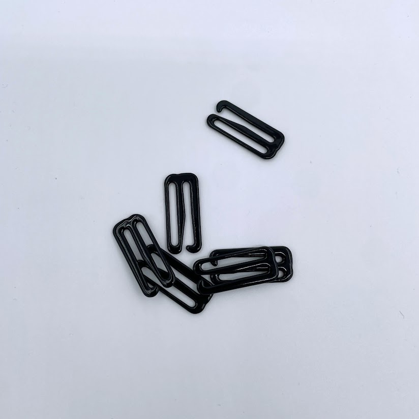 Black Metal G-Hooks - Swim Hooks - 20mm - Sold per pair