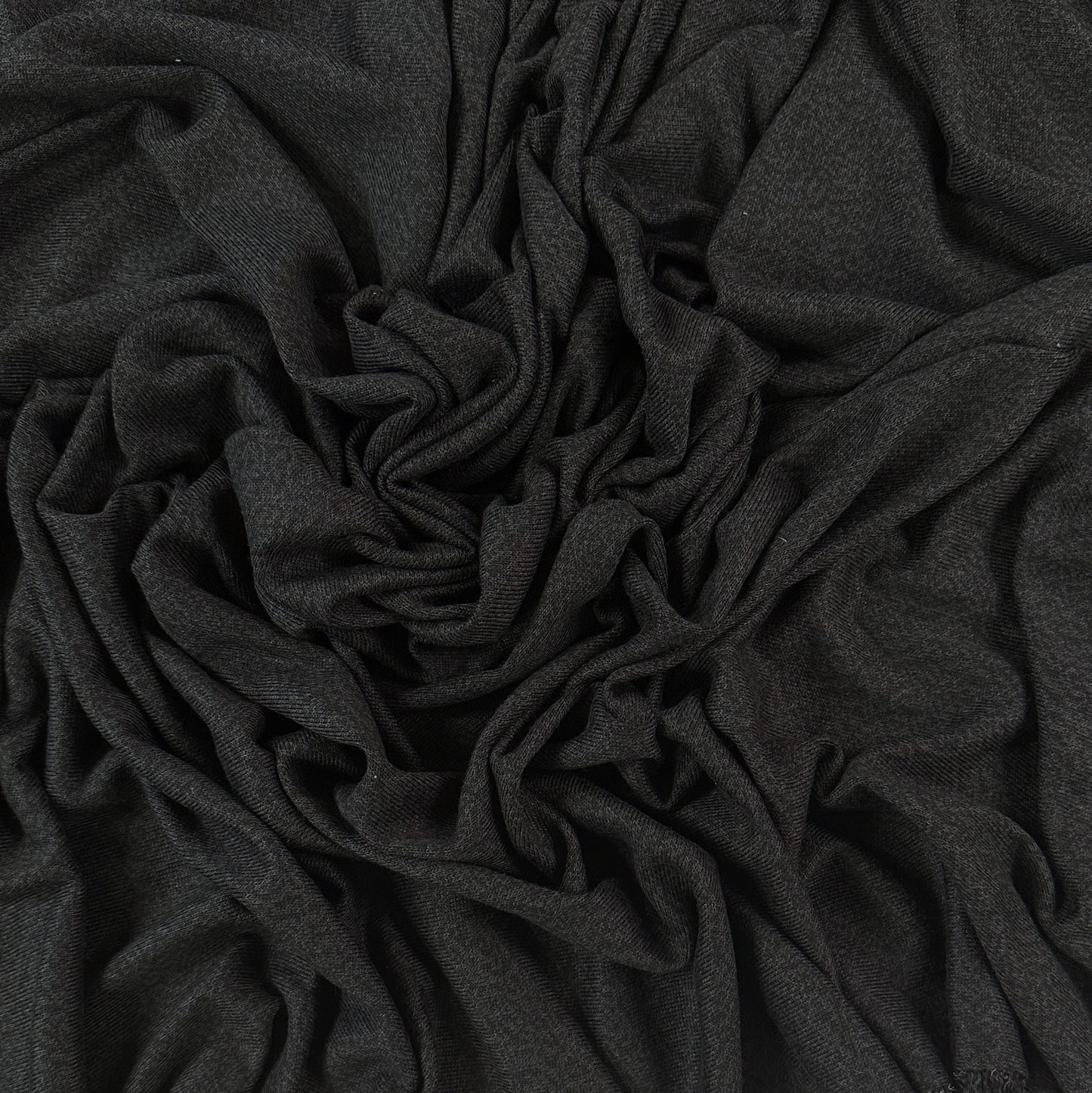 13" Remnant - Tencel Lyocell Cotton Sweater Knit - Black - Local Deadstock