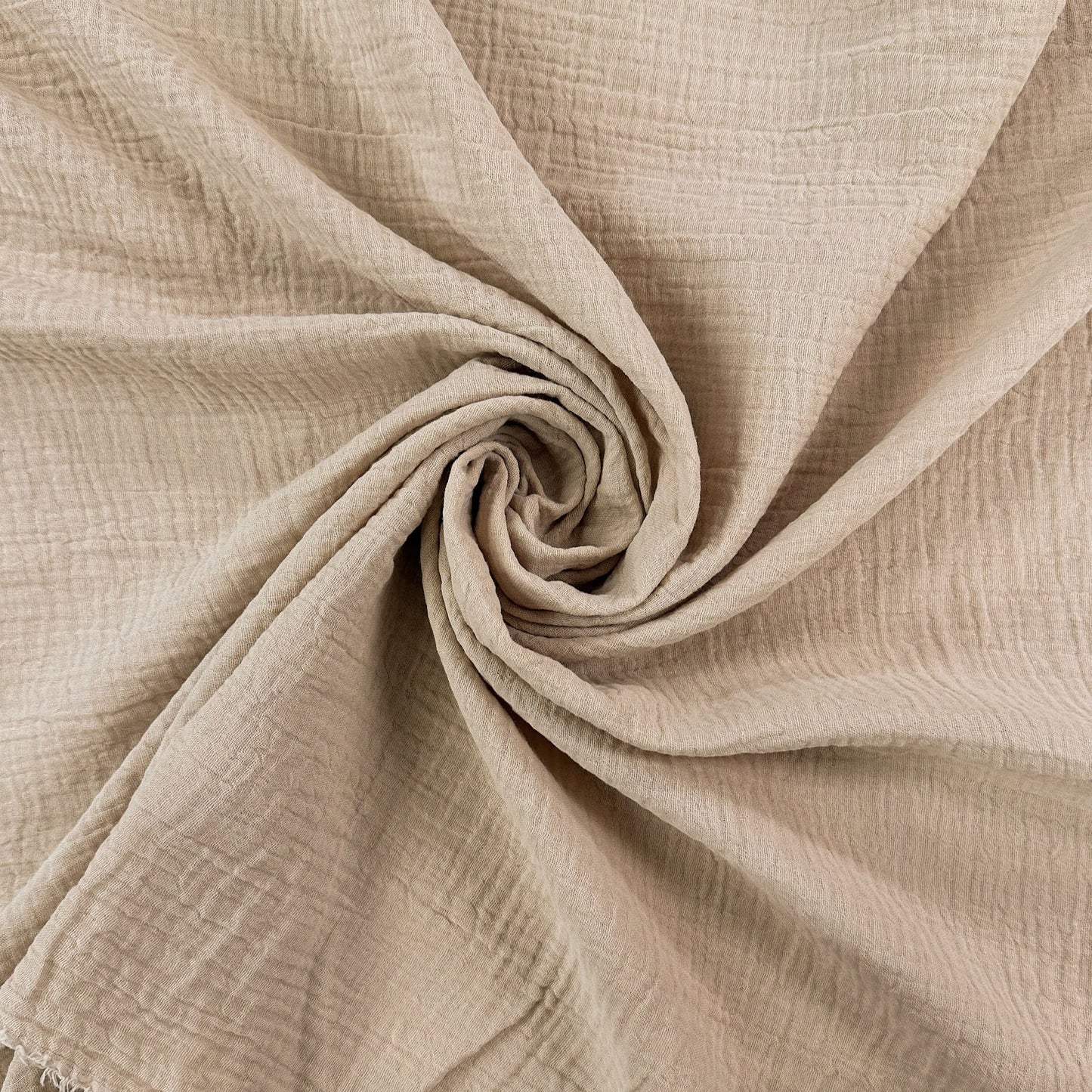 Cotton Double Gauze - Wheat - Local Deadstock