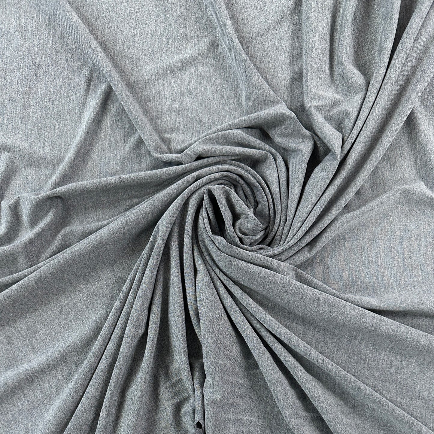 31" Remnant - Sorona Bamboo Jersey Knit - Heathered Grey - Local Deadstock - Made in Canada