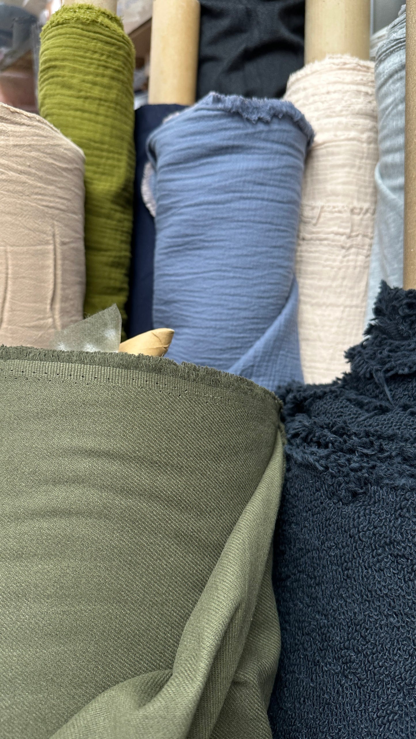 Cotton Double Gauze - Wheat - Local Deadstock