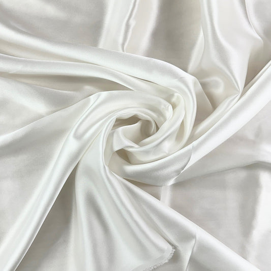 Mulberry Silk Charmeuse - Ivory - 19mm