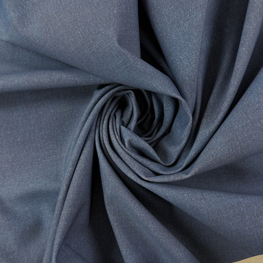 Digital Denim Print  - French Terry Knit