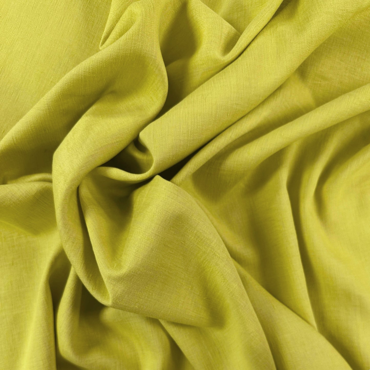 Linen/Cotton/Silk - Chartreuse - Designer Deadstock