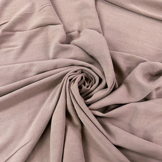 Silky Linen Viscose Noil - Quartz
