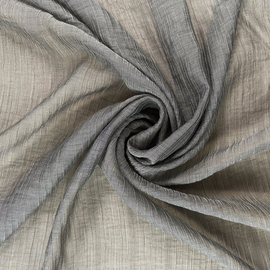 Grey - Tencel & Nylon Plisse - Film Studio Deadstock