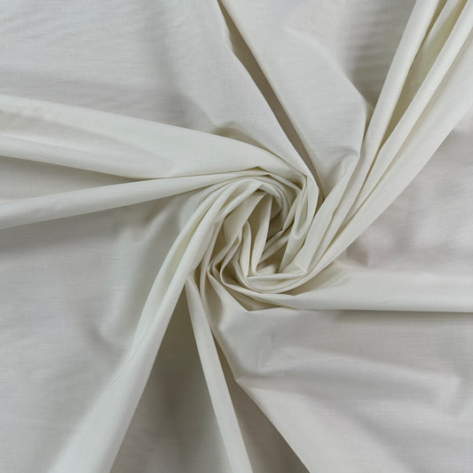 Ivory - Pima Stretch Broadcloth - Film Studio Deadstock