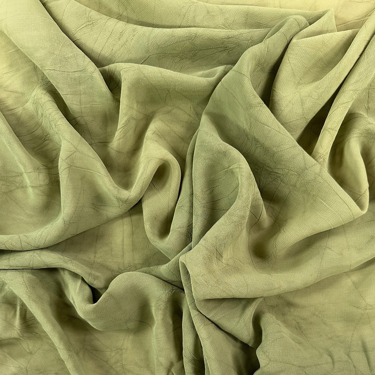 Green - Crinkle Crepe - Film Studio Deadstock